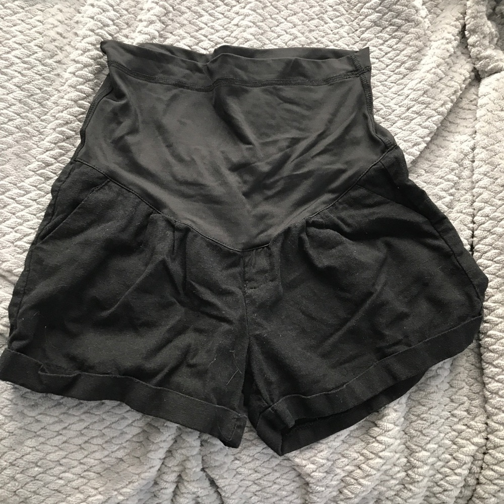 Pinkblush linen shorts